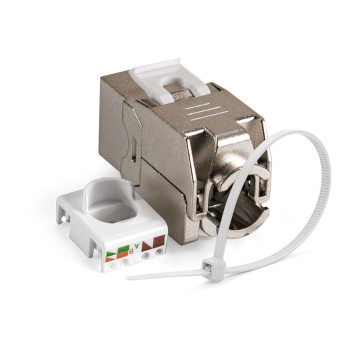 Модуль-вставка Keystone Jack RJ-45 EXEGATE KJ-8P8C-SH-C5e-180-TL