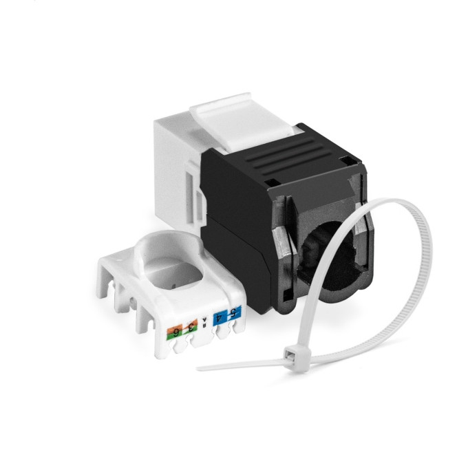 Модуль-вставка Keystone Jack RJ-45 EXEGATE KJ-8P8C-U-C6A-180-TL EX297266RUS